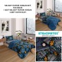 ETE HOMETEX TEK KİŞİLİK LÜX WELSOFT YORGAN MONESTERA İNDİGO 155X215CM 8696474231888